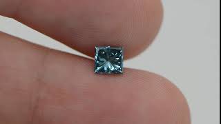 Princess Shape 0.55 Carat Fancy Vivid Blue VS2 Natural Loose Diamond