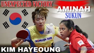 UNEXPECTED VICTORY KIM HAYEOUNG VS AMINAH SUKUN LIGA TENIS MEJA INDONESIA TERRY PALMER