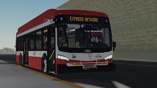 TTC/NGT (Roblox) 2022 New Flyer XDE40 7263 on the 903 STC Express! (Newly Released)