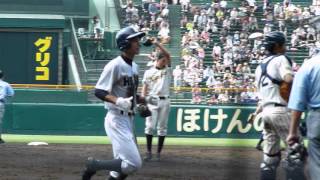 龍谷大平安　井澤・ホームラン(第９４回選手権・旭川工業戦)