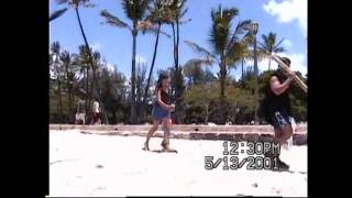 Somkhith Phapakdy - Brandon, Benjamin and Nang Phapakdy - Waikiki beach, Hawaii.