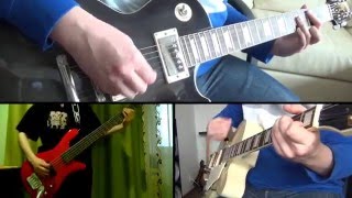 The Cranberries - Zombie (full guitar cover / online collaboration) HD