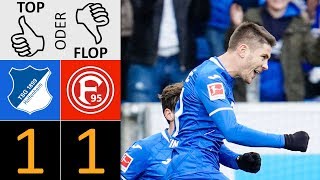 TSG Hoffenheim - Fortuna Düsseldorf 1:1 | Top oder Flop?