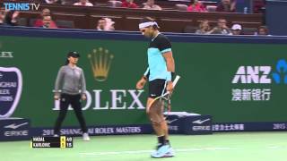 Nadal Hits Triple Shanghai Hot Shot