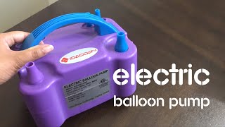 How To Use Electric Balloon Pump | Unboxing And Using Electric Balloon Pump