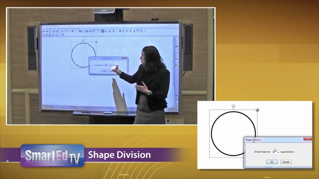 Smart Board Tutorial Shape Division Feature For Smart Notebook Math