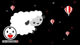 Baby Sensory - Black White Red Animation - Sleepy Time Sleepy Sheep (Put newborn to sleep)