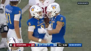 HIGHLIGHTS: San José State's 34-31 win against Stanford