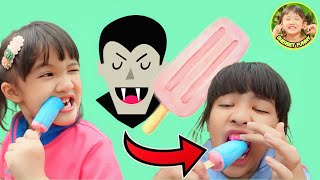 เฌอเบ็ท ใส่ฟันปลอมกินไอติม แข่งกับพี่ออมเล็ต | SHERBET FUNNY