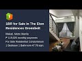 1BR for Sale in The Eton Residences Greenbelt