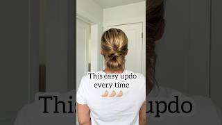 This easy updo every time! 🤌🏼 #updo #easyupdo #easyhairstyles #backtoschoolhairstyle #simplehair