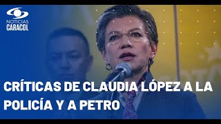 Claudia López criticó a Policía por demora en llegar a atraco en Bogotá