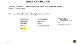 086 Oracle DBA Complete Tutorial - Dynamic Data Dictionary Views
