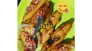 స్ట్రీట్ స్టైల్ మిరపకాయ బజ్జి#how to make bajji