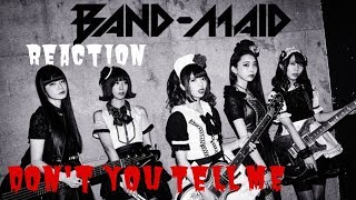 Metalhead Brothers React To Band Maid Don't You Tell ME (Live)