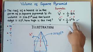 Volume of Square Pyramid | Grade 7 | Quarter 2 | Matatag Curriculum |