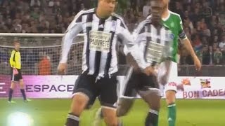 Ronaldo No Look Pass ( Ronaldo & Zinedine Zidane vs Saint Etienne All Stars ) 2015