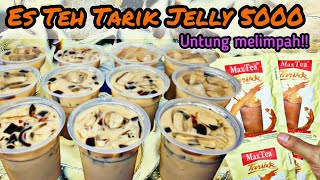 IDE JUALAN MENGGIURKAN !!! ES TEH TARIK JELLY MAX TEA Simple, Enak Bikin Ketagihan