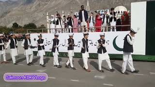 Independence day of GilgitBaltistan || Gilgit Hali Pade ground student performance