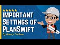 PlanSwift Basic & Important Settings