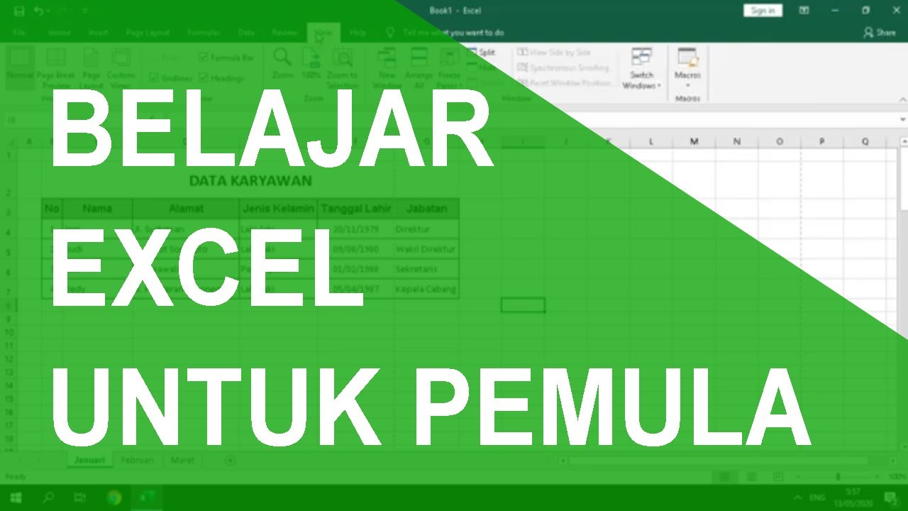 Tutorial Excel - Belajar Dasar-dasar Microsoft Excel Untuk Pemula - YouTube