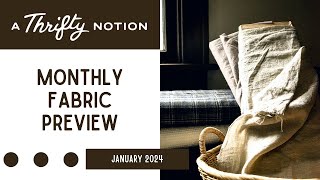 January 2024 Fabric Preview | A Thrifty Notion