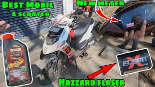 Aprilia sr150 Mai Hazard flaser Modification|| New Digital Meter Agaya hai🥰