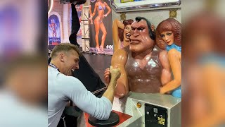 People vs Levan Armwrestling Machine at Olympia 2021