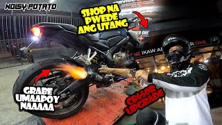 MATAPOS ANG ARAW NG AKSIDENTE SA BIG BIKE- CB650R MUFFLER UPGRADE - NOISY POTATO