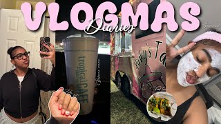 VLOGMAS DIARIES nails, smoothie, food trucks, etc| Vlogmas day 22