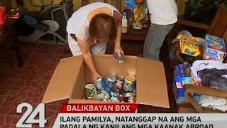 Ilang pamilya, natanggap na ang mga padala ng kanilang mga kaanak abroad