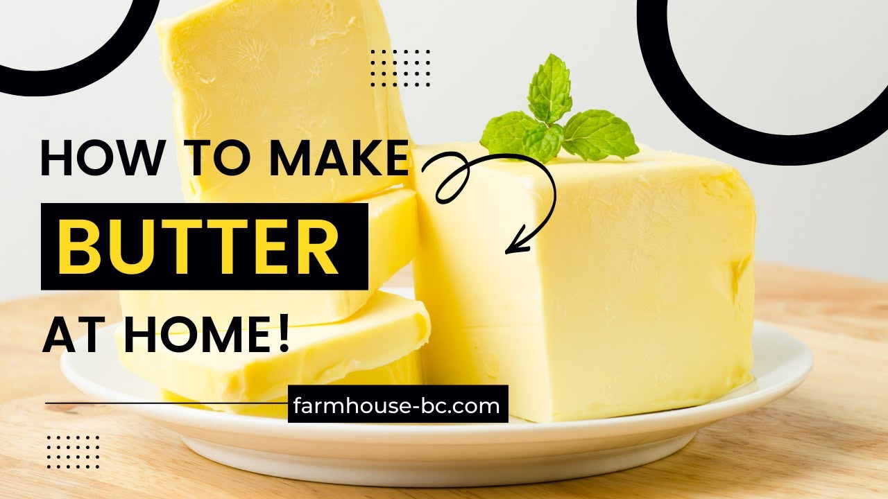 How To Make Butter At Home - YouTube