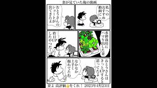 妻が見ていた俺の動画（絵日記マンガ）📚✒️#描画過程の動画  #Shorts #アイビスペイント #描いてみた#コミックエッセイ#イラスト#マンガ#絵日記#ギャグ漫画#妻#YouTube#水耕栽培