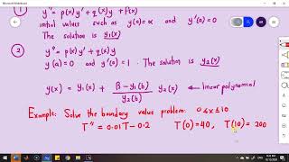 Shooting Methods for Solving Linear Boundary Value Problems