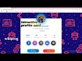 Creating a responsive profile card using html css and js
