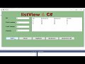 C# tutorial for beginners_ insert, update and delete data in listView without using database
