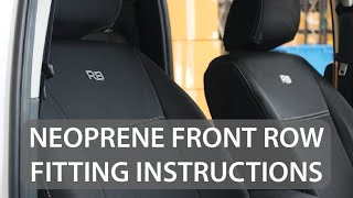 Neoprene Front Row - Fitting instruction