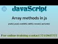 JavaScript Array Manipulation: push, pop, unshift, shift Explained