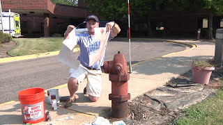 How to Paint a Fire Hydrant Aug. 13, 2013
