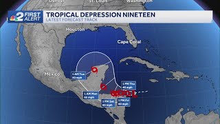 Tropical Depression 19 forms in the Caribbean