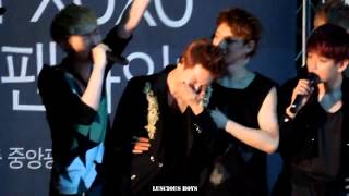 FANCAM 130616 Suho Crying   Closing  @ Incheon Fansign