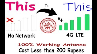 How to make 3G 4G Powerful Antenna Gun || Homemade High Gain Antenna | 2100 MHz | 1800 MHz