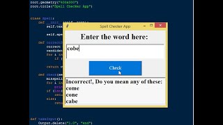 Simple Spell Checker App in Python