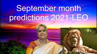 September month predictions 2021-LEO/September matha rasi palan 2021-LEO (Vedicastrology)English