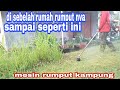 MOTONG RUMPUT DI SAMPING RUMAH // mowing the grass next to the house