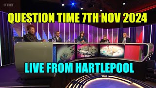 Question Time Live From Hartlepool -7th Nov 2024