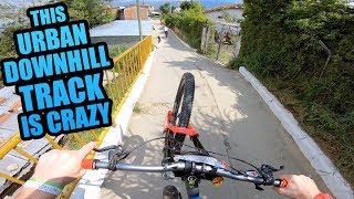 THIS URBAN MTB DOWNHILL TRACK IS CRAZY!