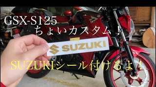 【モトブログ】GSX-S125のちょいカスタム