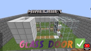 Mohit Gaming 012 Glass door trick Minecraft #minecraft #technogamerz #totalgaming