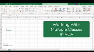 Working with Multiple Classes in VBA